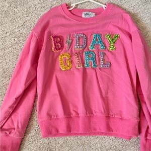 Lola Pink B'Day Girl Kids Sweatshirt